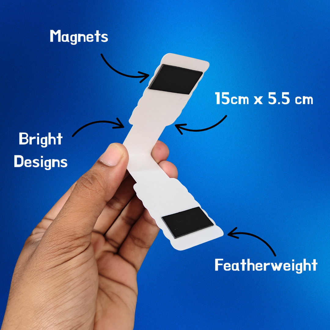 When in doubt, go to the library - Magnetic Bookmark